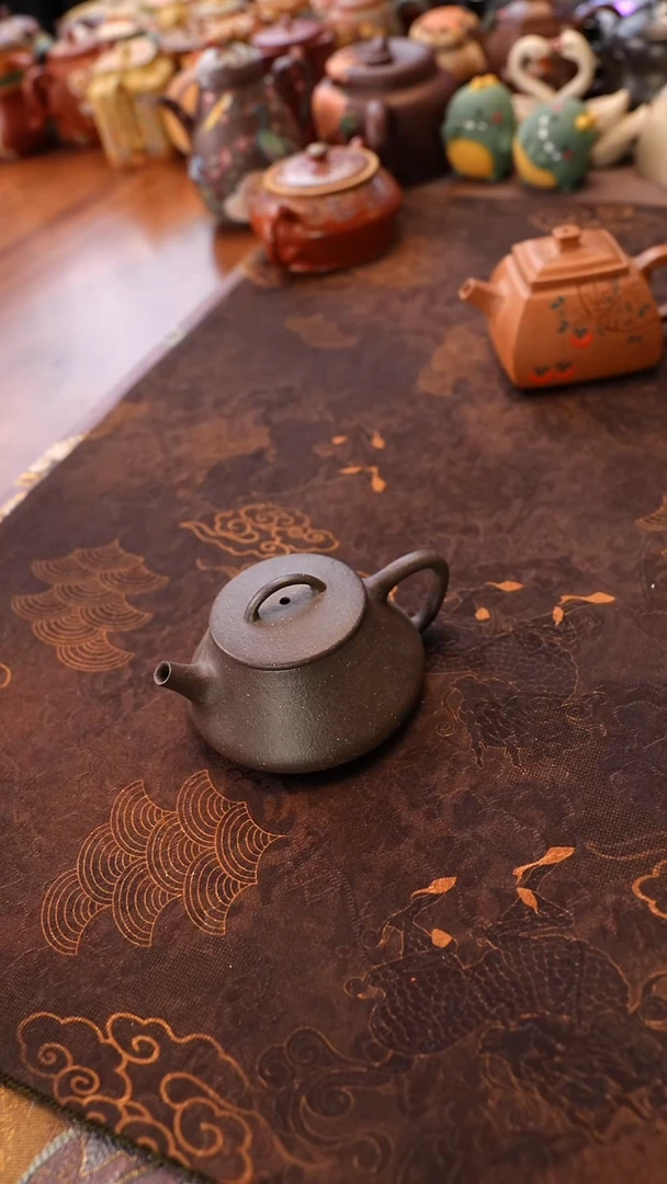 茶壶紫砂天青石瓢