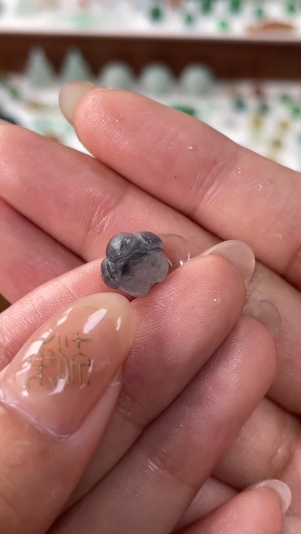 定制翡翠未镶嵌9.3*7莲花珠