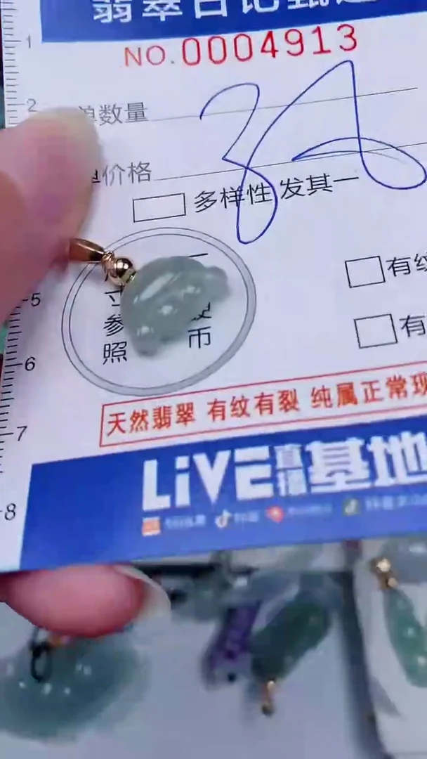 翡翠未镶嵌颈饰00004913
