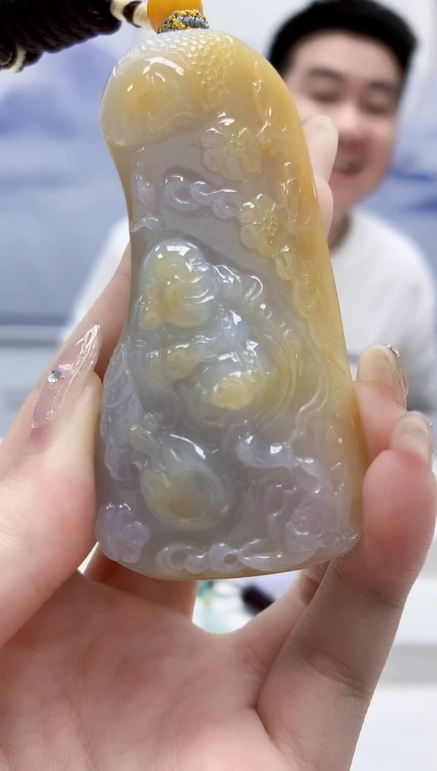 未镶嵌定制翡翠奈****粥5028jw-毛货挂件100