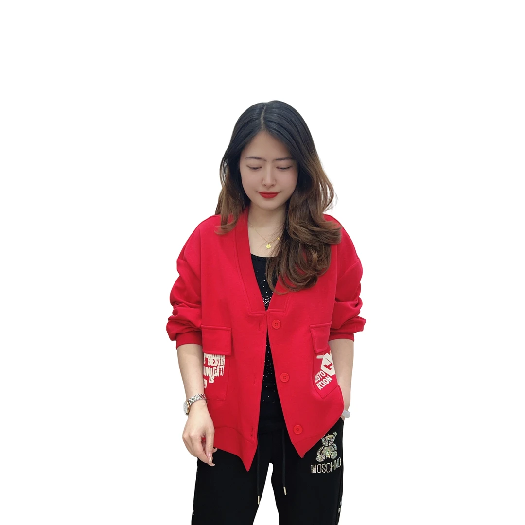 2025春季新款41时尚简约百搭遮肉显瘦减龄开衫小外套