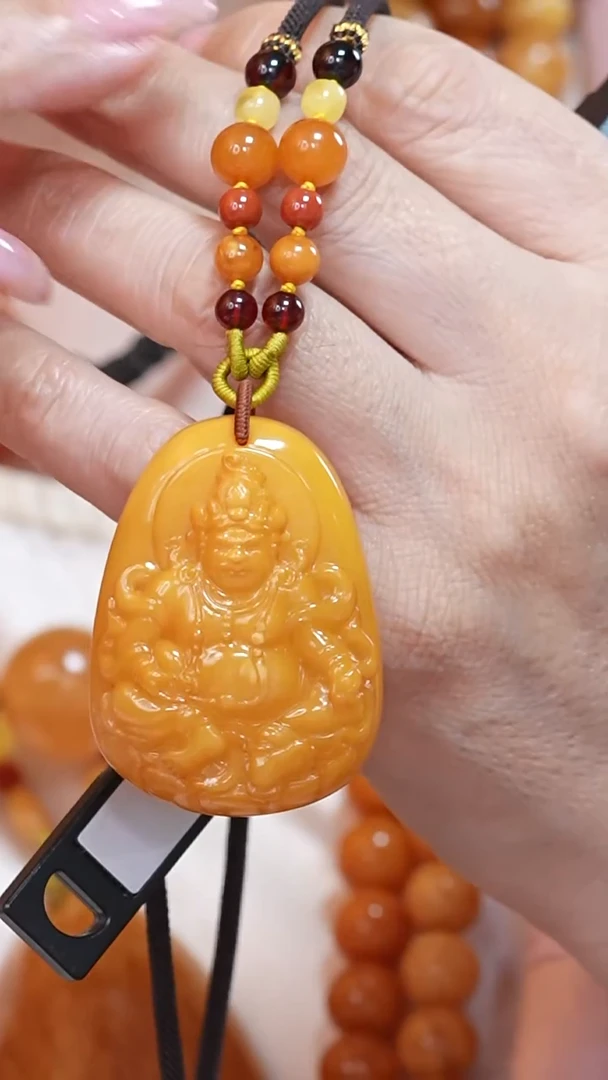 蜜蜡颈饰未镶嵌0283天然蜜蜡珠宝奇石云端妖孽全部保真