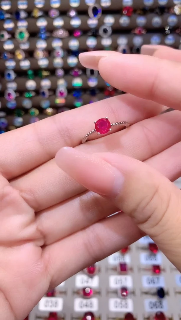 红宝石戒指未镶嵌6银色