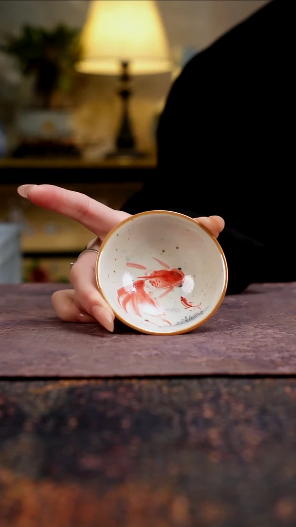 杯景德镇陶瓷杯碗柴烧多人