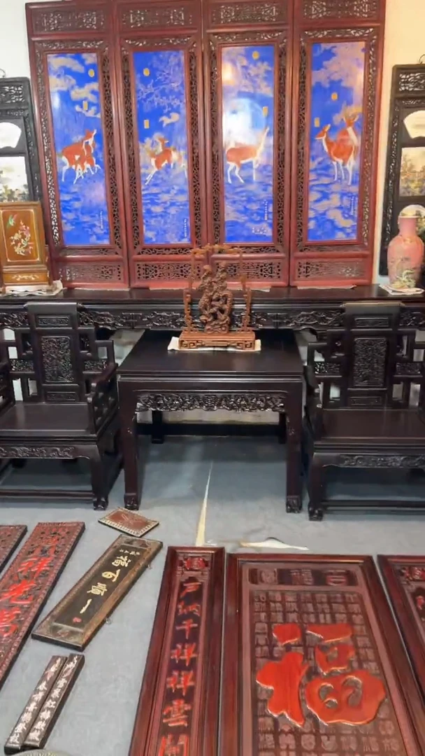 风车木（黑檀木）家具中堂六件套