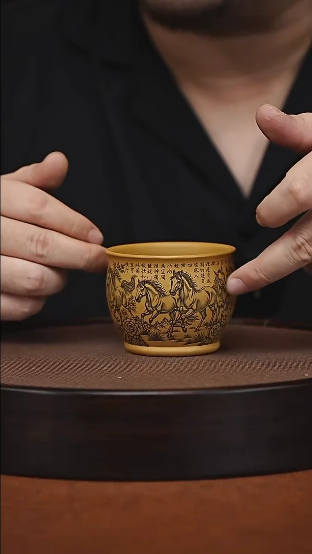 茶杯紫砂原矿紫砂