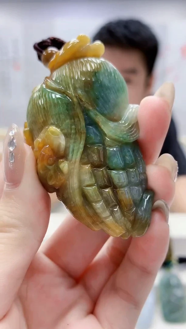 未镶嵌定制翡翠5028jw-毛货挂件7