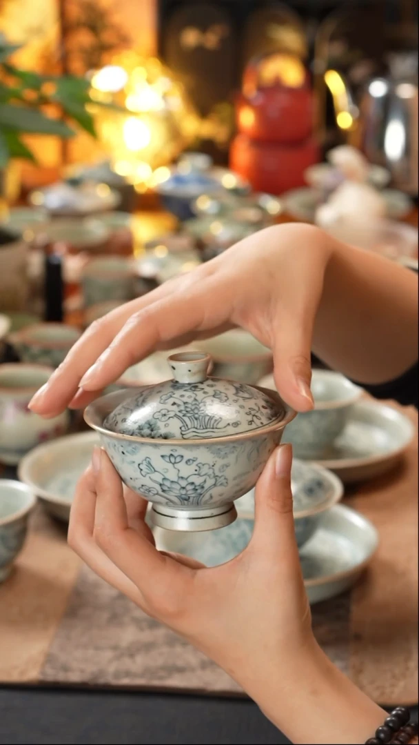 【闪购商品】寒芦窑盖碗寒芦窑盖碗