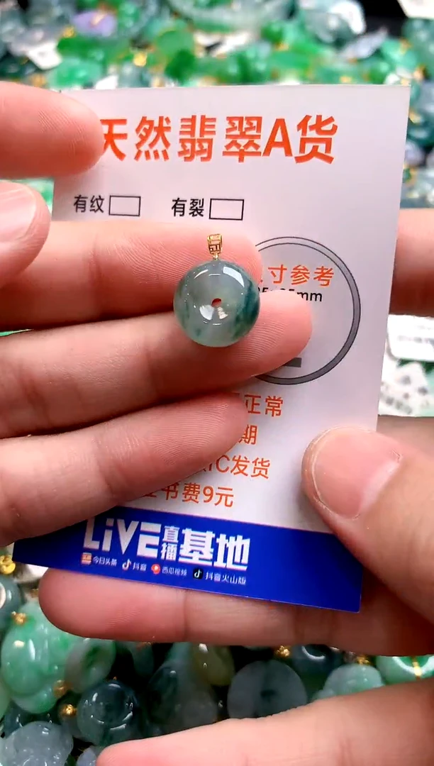颈饰18K金镶嵌翡翠0432658879
