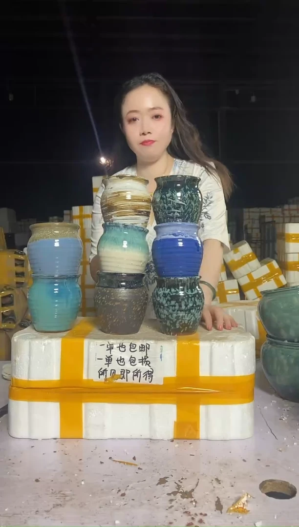 宜兴紫砂粗陶花盆10/12