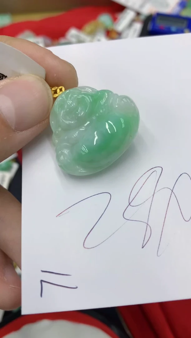 【闪购商品】翡翠颈饰18K金镶嵌号链接111111