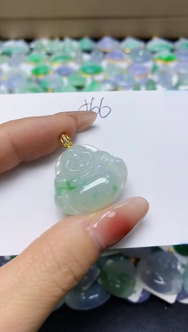 翡翠未镶嵌颈饰 天然缅甸翡翠A货