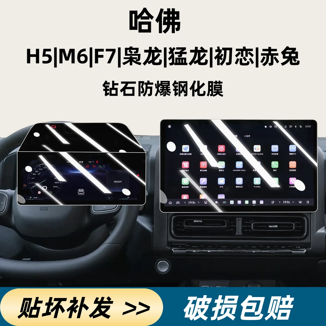 【哈弗—猛龙/枭龙/H9/H5/M6/F7/初恋/赤兔】高清汽车导航仪表屏幕膜
