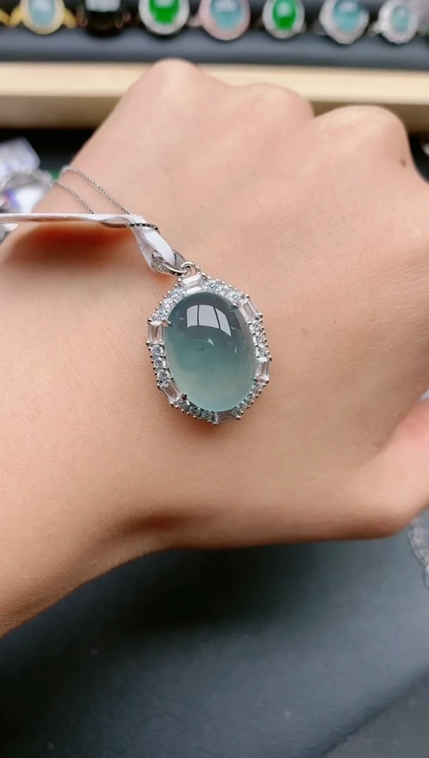 翡翠戒指银S925镶嵌11111