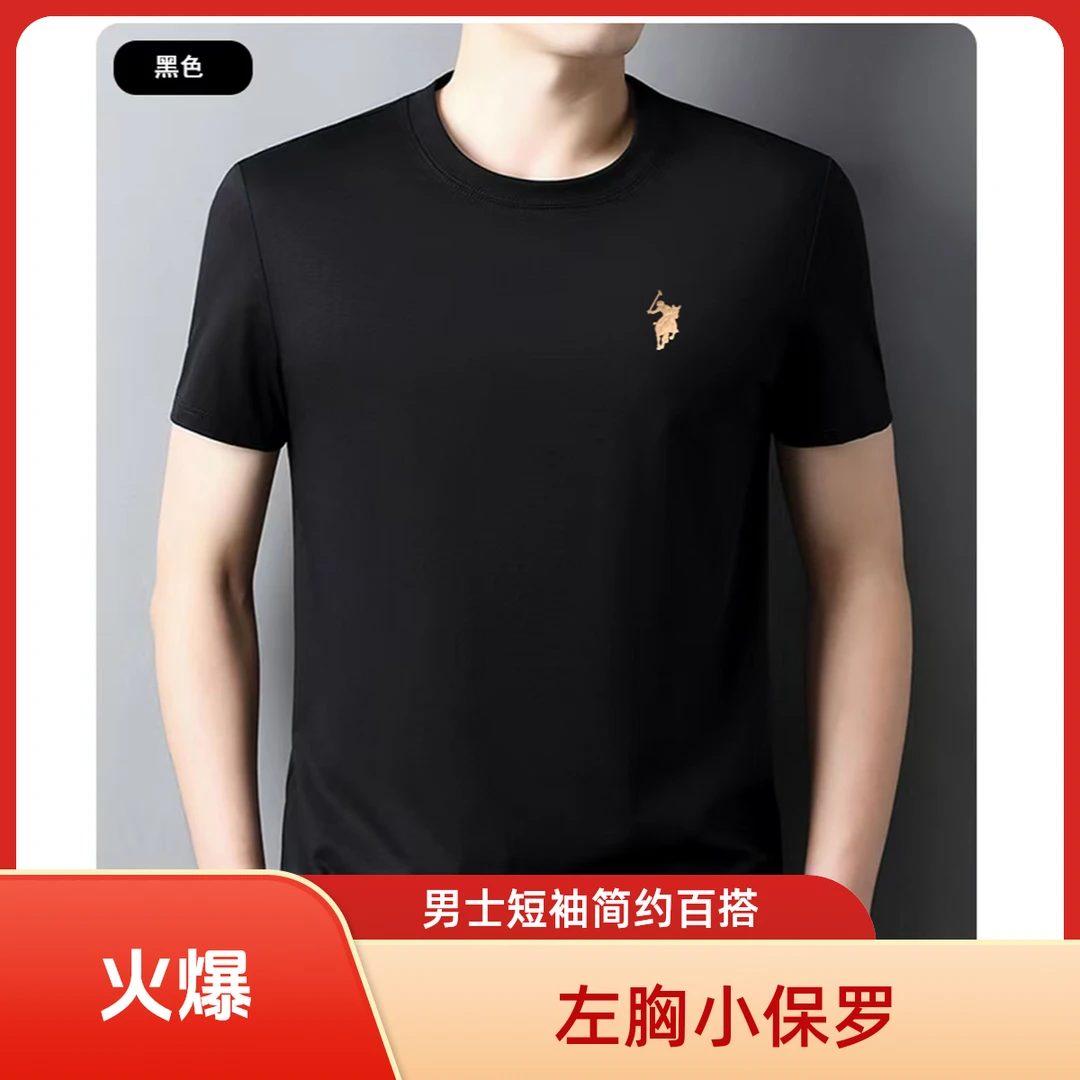 左胸小保罗  短袖男士百搭圆领夏季透气
