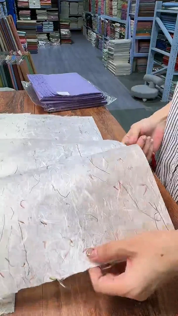 纯手工30*60cm50张青丝红花雁楮清水云龙半生熟