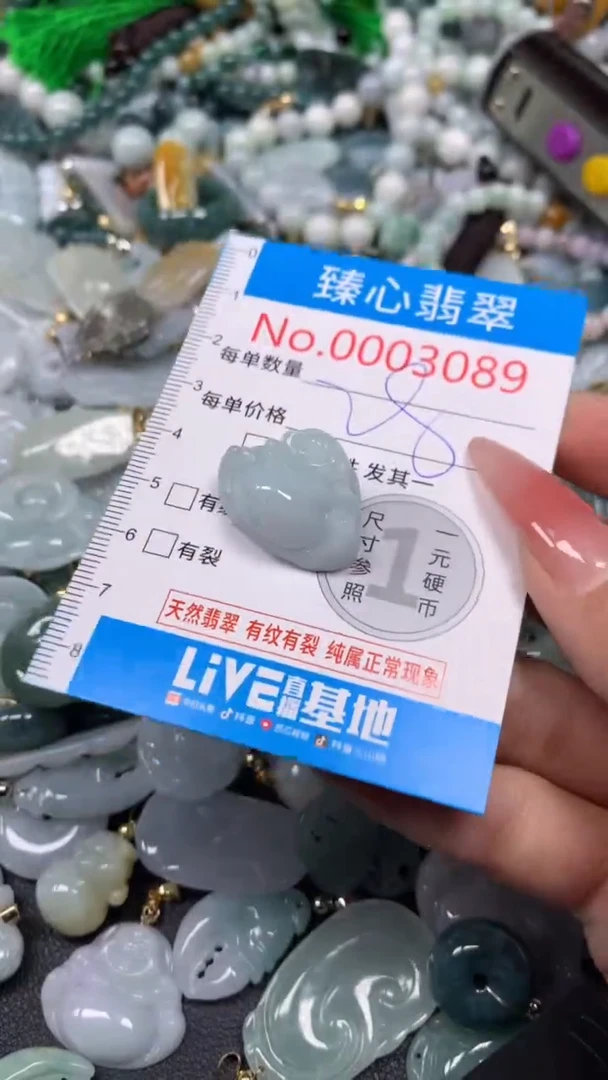 【闪购商品】翡翠颈饰未镶嵌含绳0003089