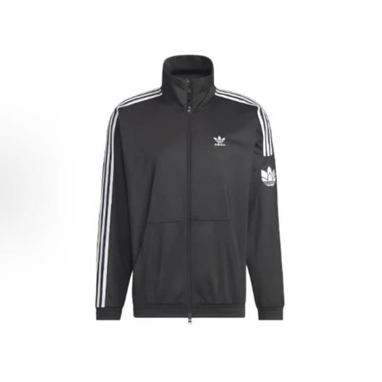 ADIDAS阿迪达斯经典复古三条纹运动立领夹克外套男女三叶草JL8396