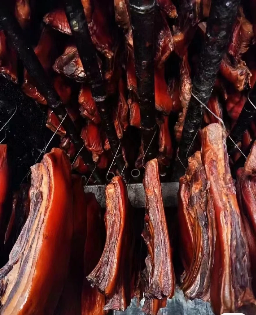 重庆土猪烟熏精品五花腊肉传统柴火腌制美味特产