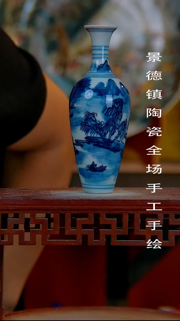 摆件手景德镇陶瓷 全场手工绘