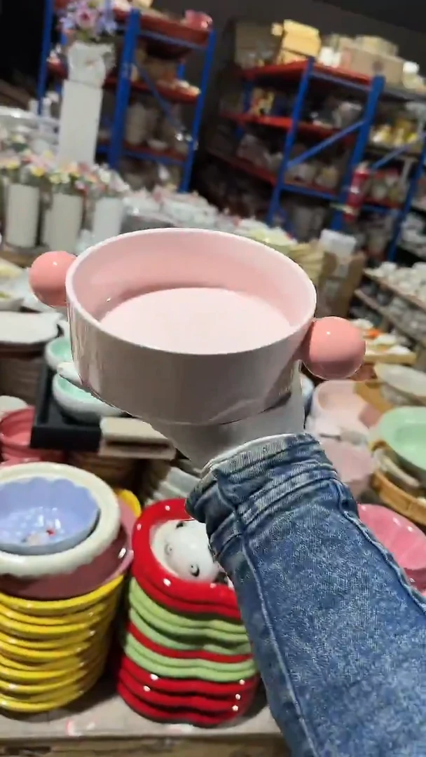 陶瓷球球双耳 微瑕凑满20元包邮