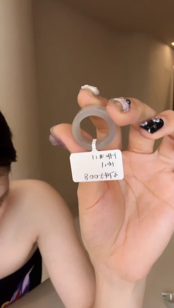 【闪购商品】和田玉戒指未镶嵌11码藕白粉紫