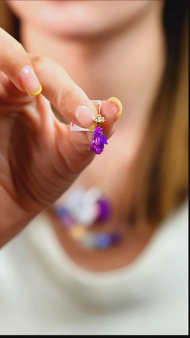 18K金镶嵌苏纪石（舒俱来）吊坠(不含链)1