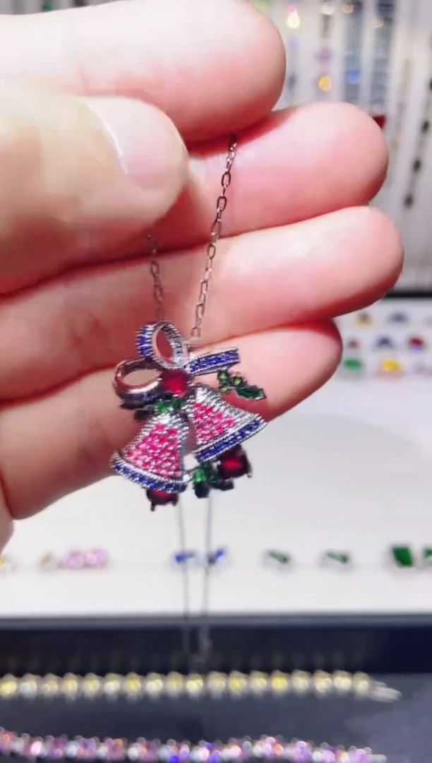 银S925镶嵌耳饰托帕石1