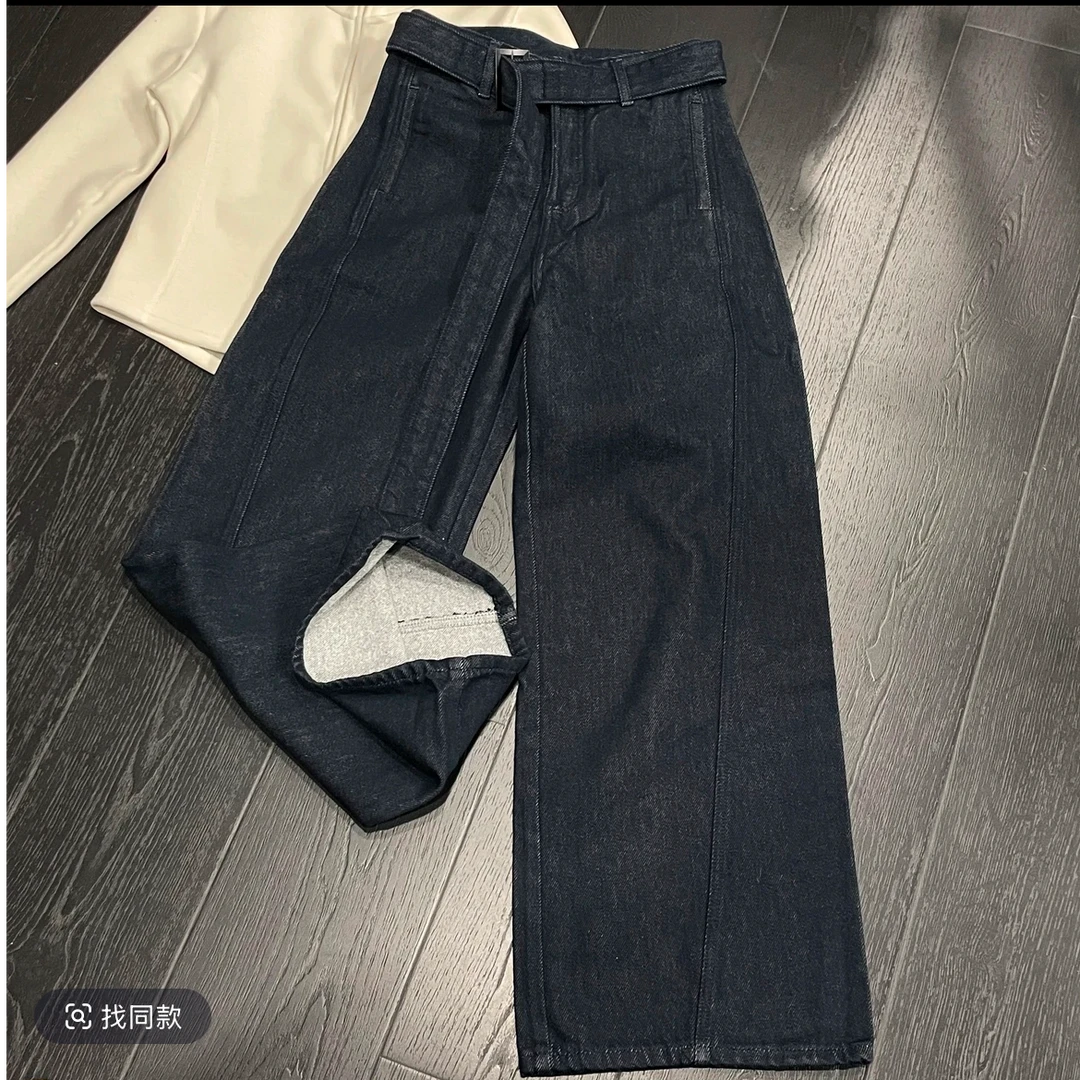 【锦衣服饰】9947（5547）百搭高腰系带阔腿裤