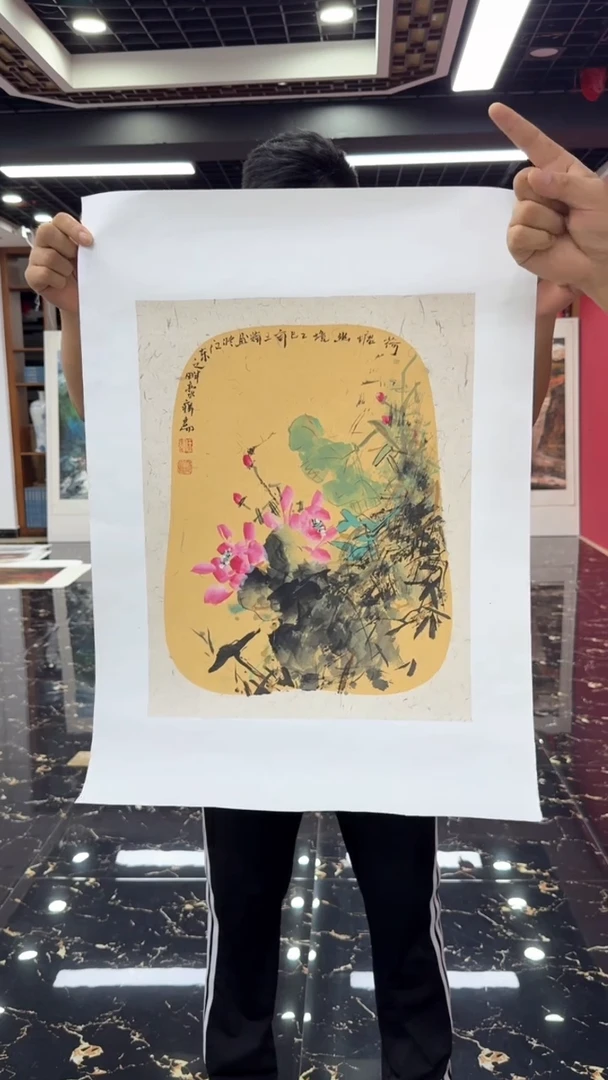 国画手绘山水花鸟