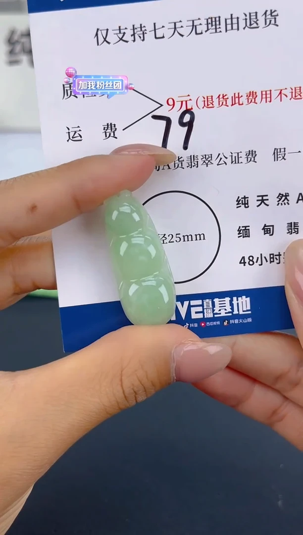 颈饰未镶嵌翡翠微瑕 有纹