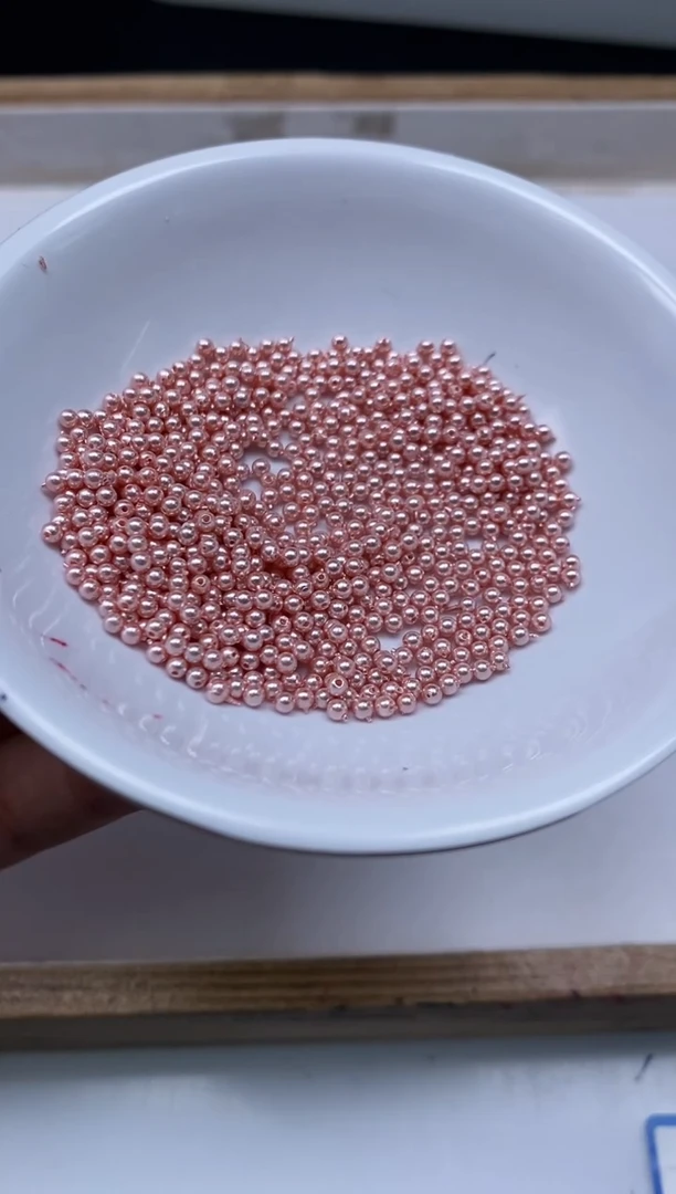 未镶嵌拼合珍珠（马贝珠）散珠D833 粉贝珠2mm100颗9.9元