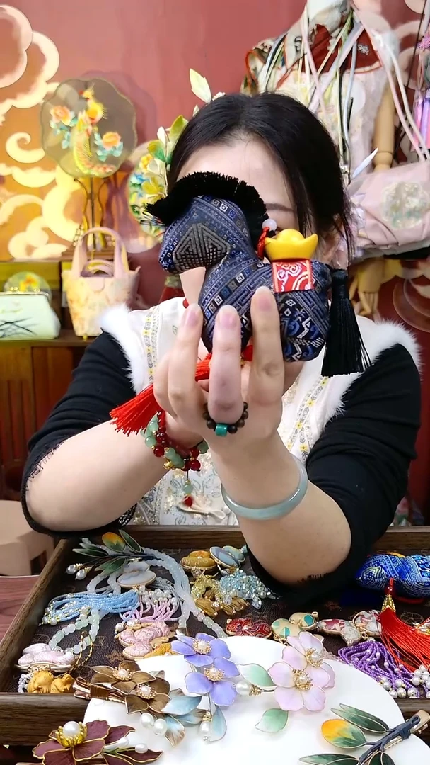 纯铜合金琉璃非遗首饰好美