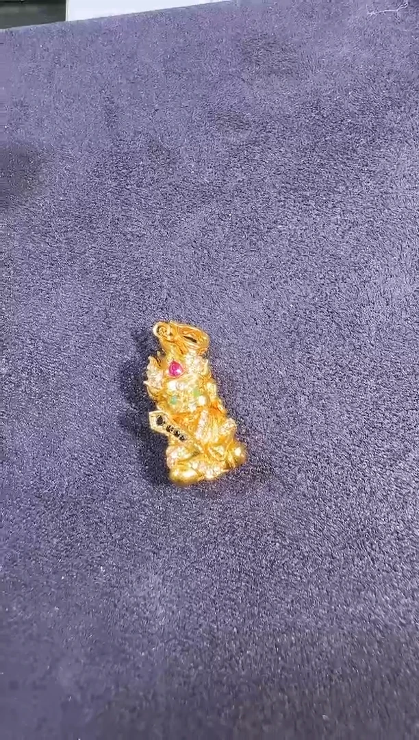 吊坠(不含链)银S925镶嵌翡翠吊坠