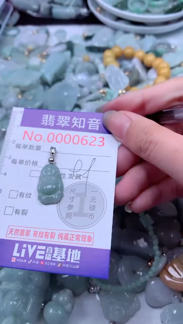 翡翠未镶嵌吊坠(不含链)623