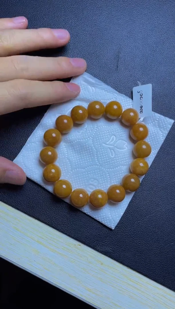 未镶嵌定制翡翠珠串13+