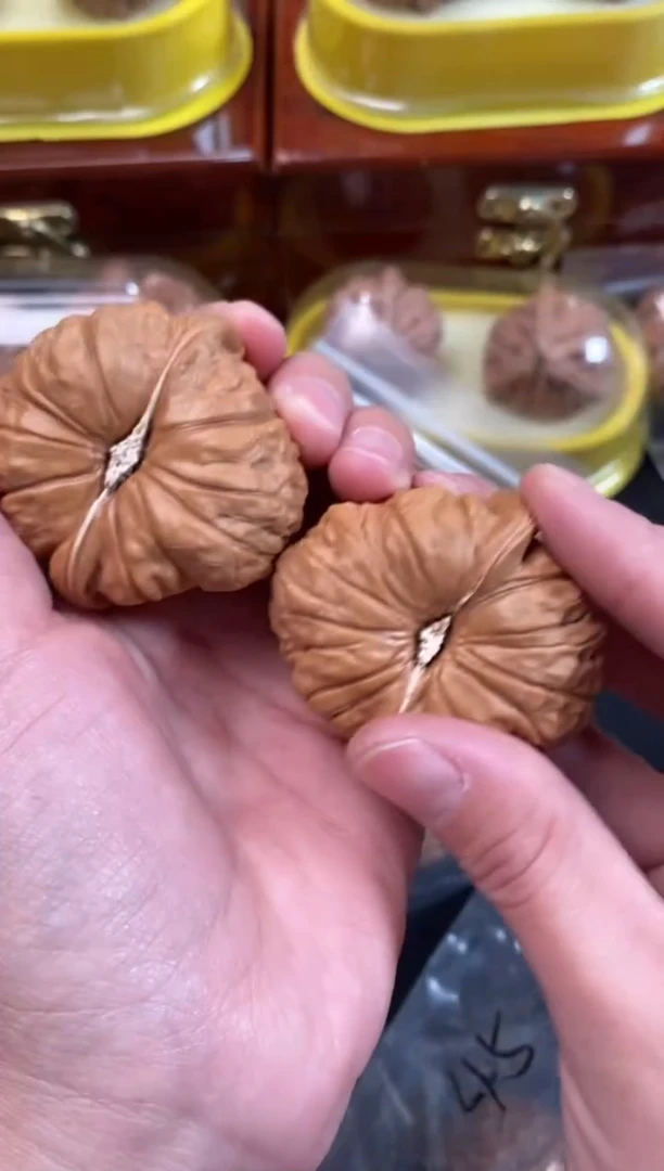 把件文玩核桃南瓜墩45尺s673