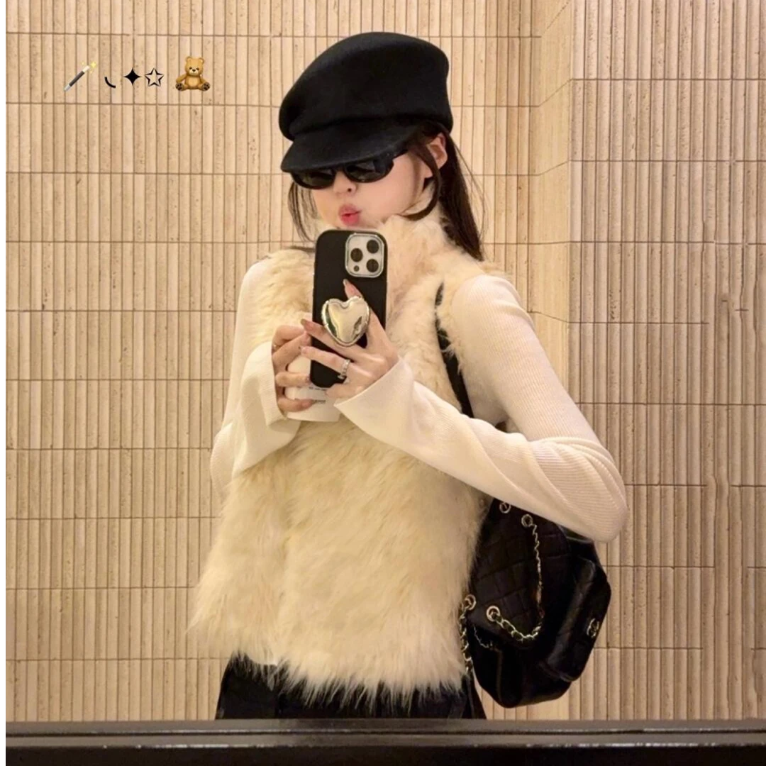 2025早春时尚新款韩系简约内搭显瘦休闲裤子百搭保暖舒适马甲女