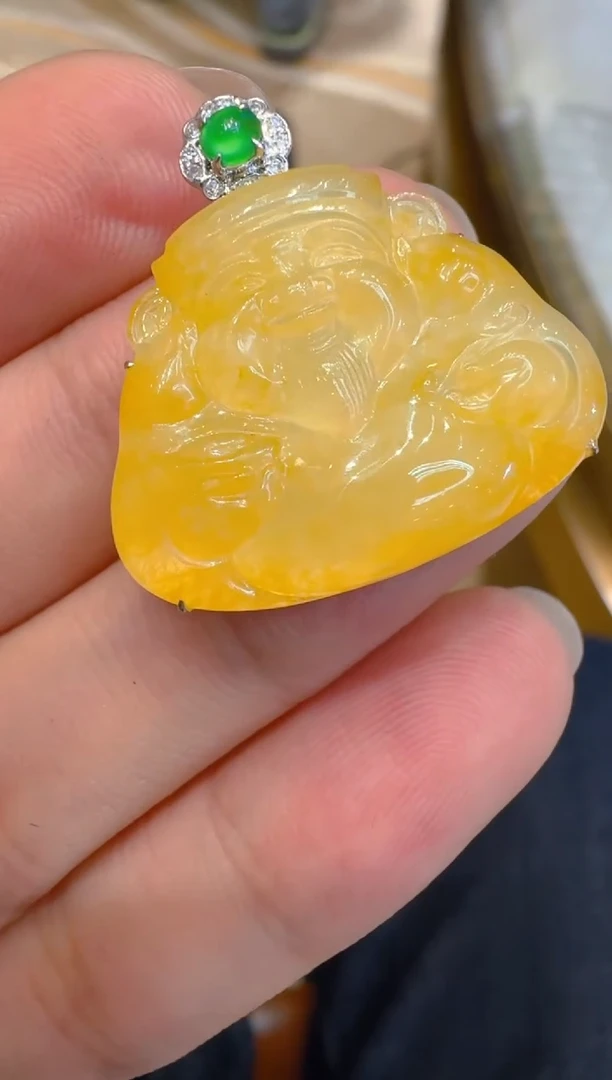 吊坠(不含链)18K金镶嵌翡翠多样性团购发一件