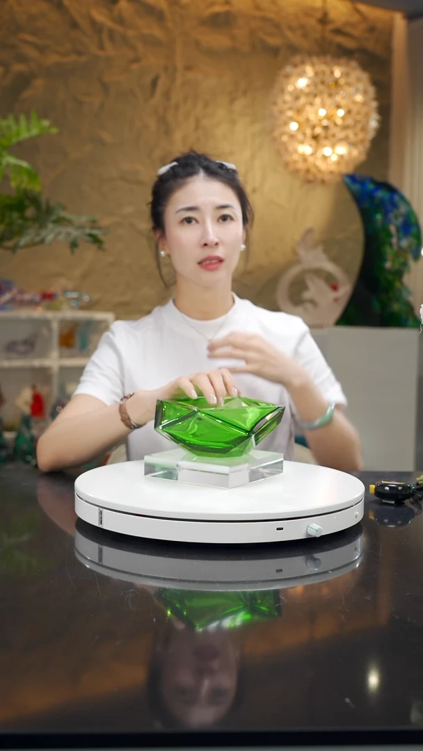 祖母绿不规则果碗