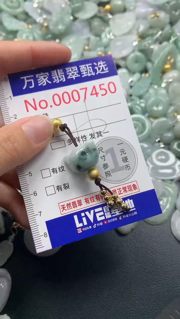 吊坠(不含链)未镶嵌翡翠7450