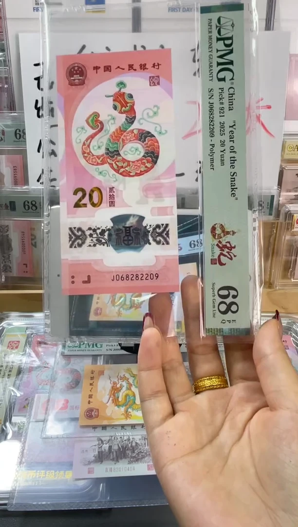 塑料蛇钞圆梦号PMG68分尾209