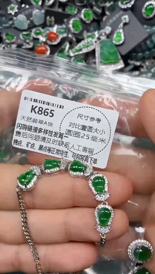 颈饰未镶嵌翡翠K865手链