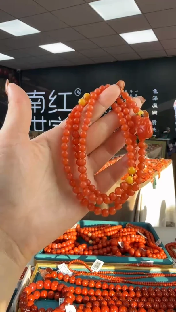 未镶嵌珠串南红玛瑙多样发其一/HS03227210550