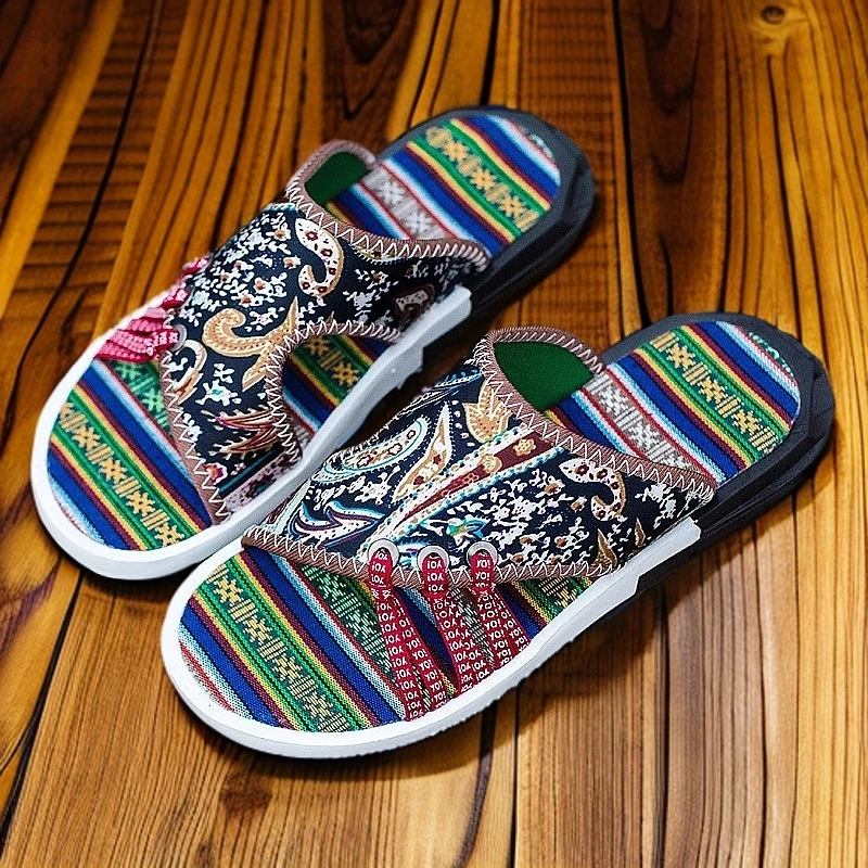 ins拖鞋男夏季网红一字拖室外潮流男个性凉鞋中国风男士外穿凉拖