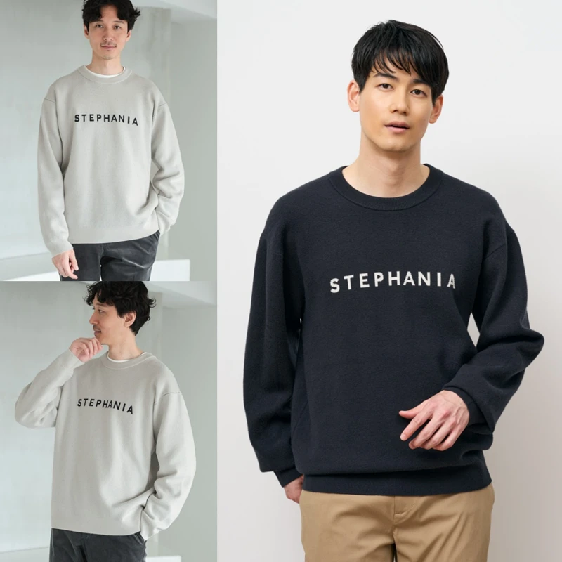 日系高街2025年秋冬新款男士软软糯舒适透气时尚圆领长袖外套