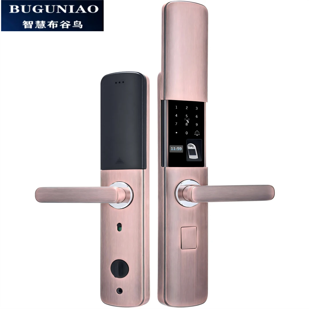 包安装十大品牌经典古铜色复古滑盖款通用型入户门木门防盗门