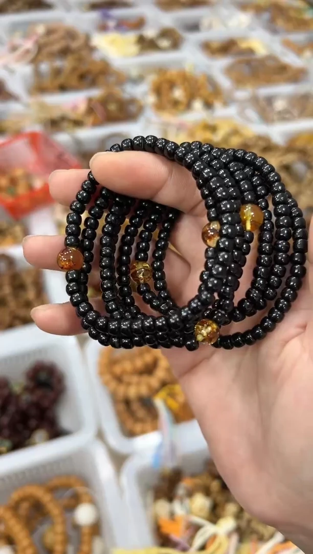 琥珀吊坠(赠链)未镶嵌diy椰蒂卡5设计款 单圈