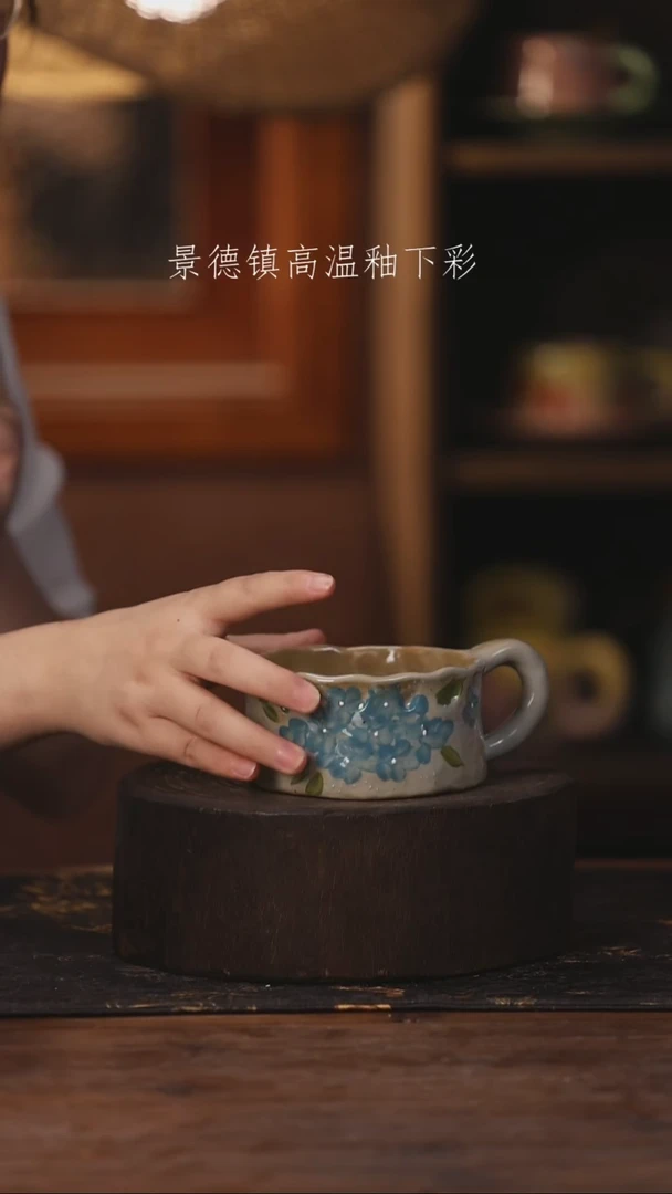 陶瓷景德镇高温釉下手绘陶瓷277