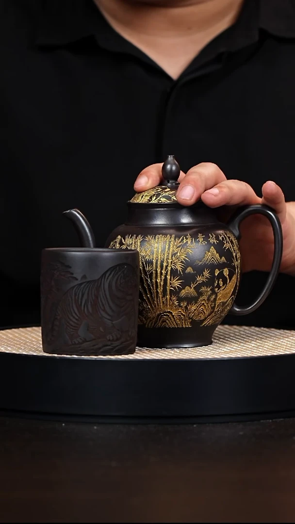 茶壶紫砂宫灯 石黄